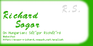 richard sogor business card